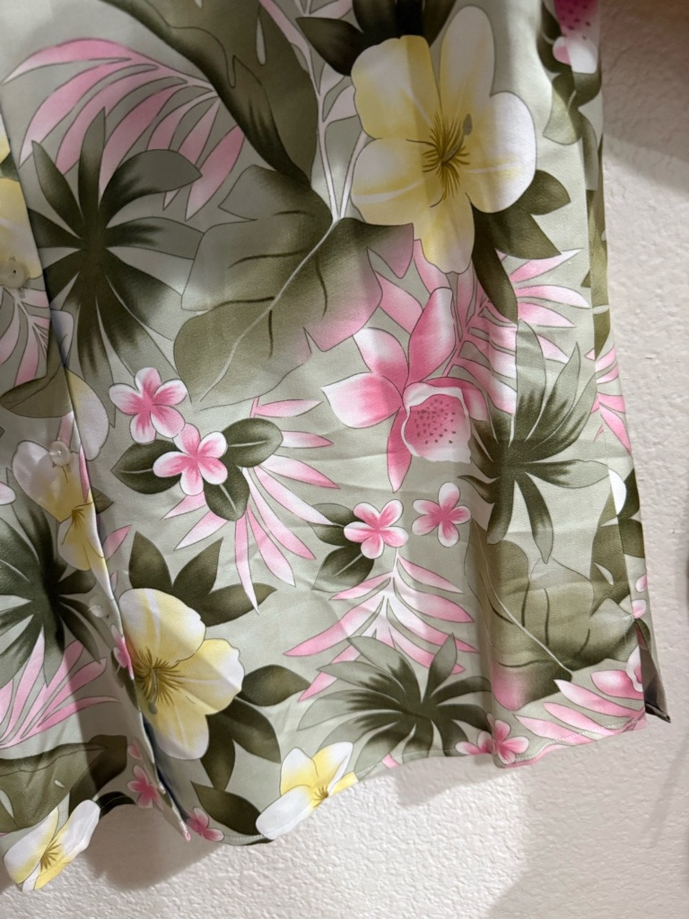 Pendleton Tropical Floral Silk-Cotton Blend Button Down Long Sleeve Shirt - Picture 8 of 13